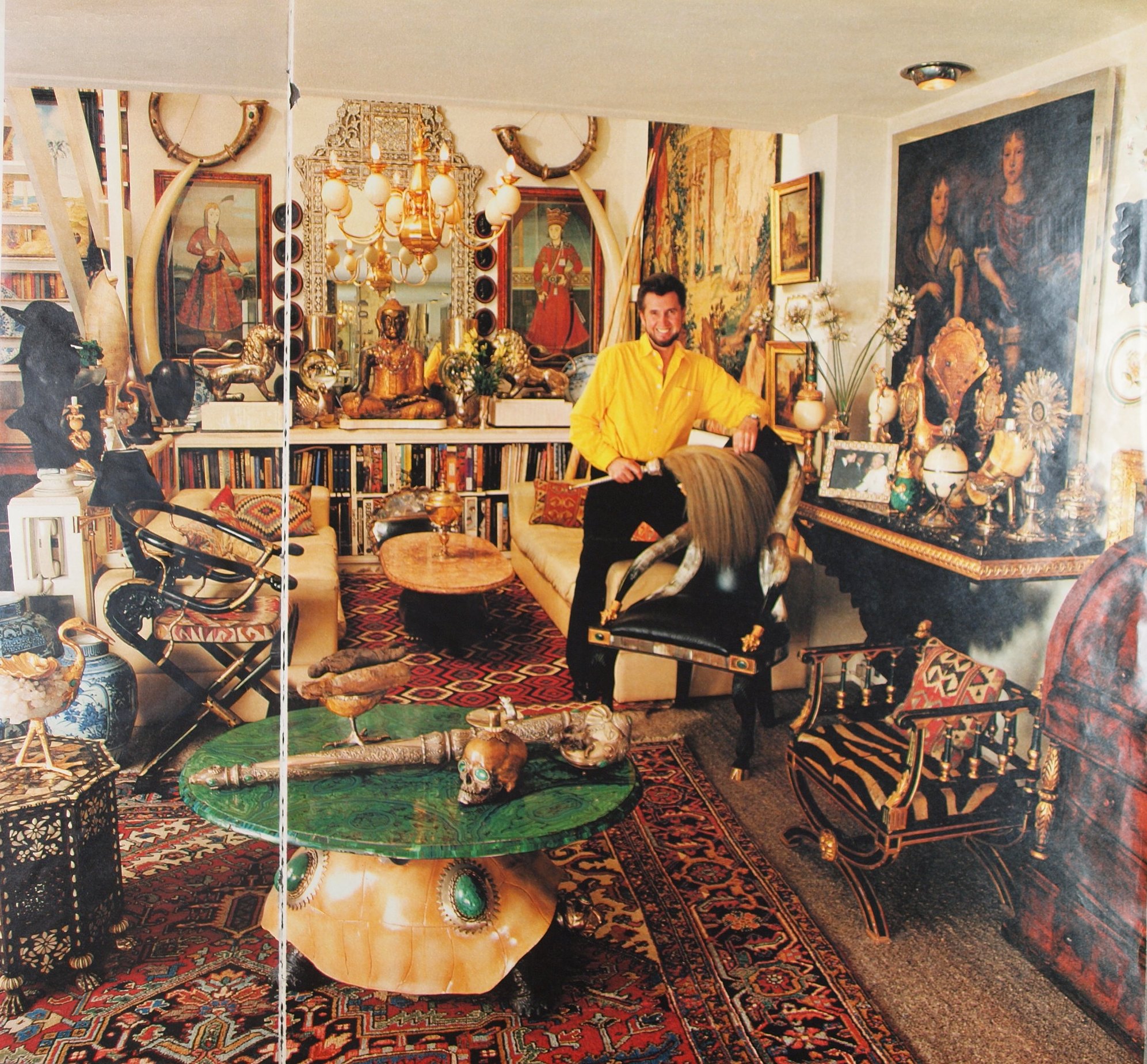 Anthony Redmile Rectangle Shell Mirror